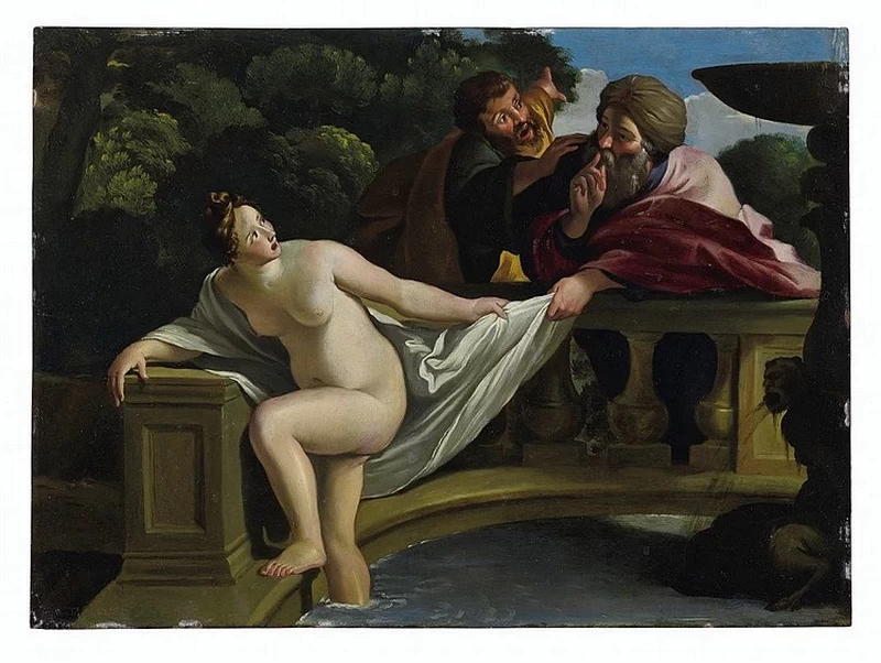  166-Giovanni Lanfranco-Susanna e i vecchioni-attribuito 